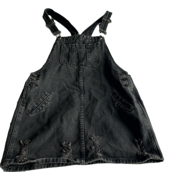 Hysteric Glamour Dresses & Skirts - Hysteric Glamour Vintage Goth Grunge Punk Distressed Overall Mini Dress Whimsi